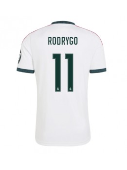 Moški Nogometna dresi replika Real Madrid Rodrygo Goes #11 Domači 2026-27 Kratek rokav Moški Nogometna dresi replika Real Madrid Rodrygo Goes #11 Domači 2026-27 Kratek rokav